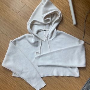 Free People crop hoodie XS